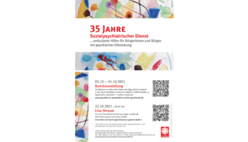 Plakat - 35 Jahre Sozialpsychiatrischer Dienst | © Caritas Oberbayern und München